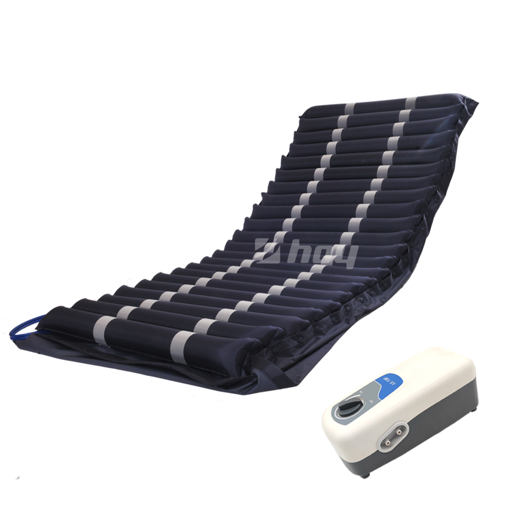 Tubular Tube Stripe Ripple Hospital Medical Nylon Anti Decubitus Air Mattress with Air Pump